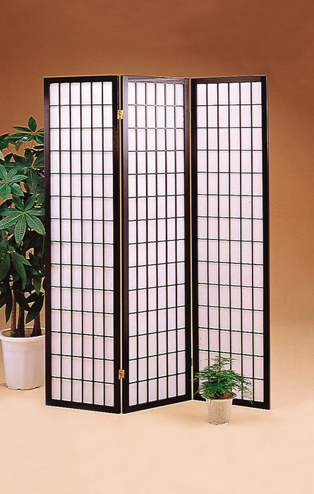Carrie 3-panel Folding Screen Black and White - Furniture Stars (Chicago, IL)