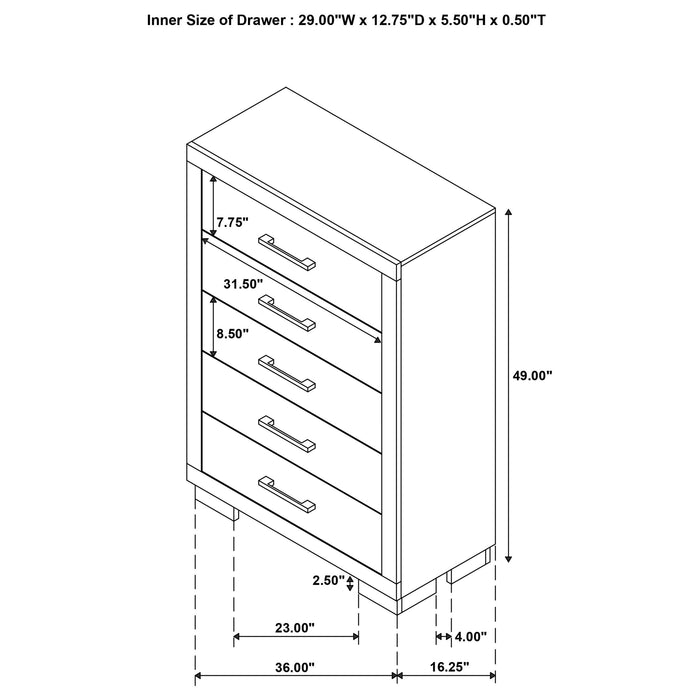 Jessica Minimalistic Platform Bedroom Set - Furniture Stars (Chicago, IL)