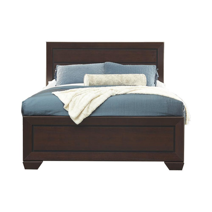 Kauffman California King, Eastren King, & Queen Panel Bed Dark Cocoa - Furniture Stars (Chicago, IL)