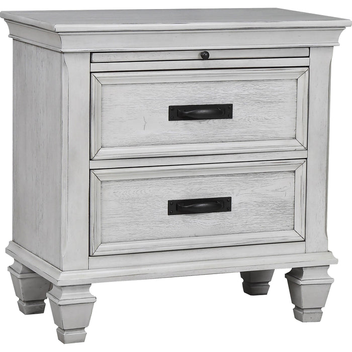 Franco 2-drawer Nightstand Antique White - Furniture Stars (Chicago, IL)