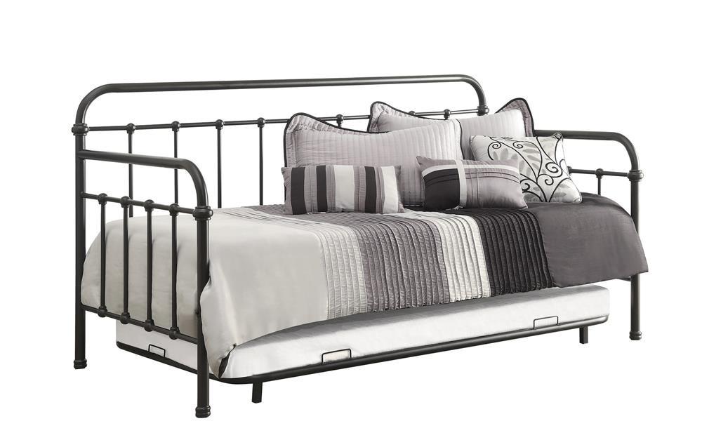 Livingston Daybed with Trundle Dark Bronze - Furniture Stars (Chicago, IL)
