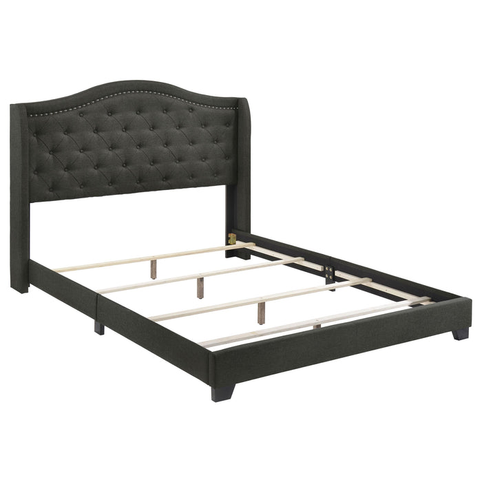 Sonoma Camel Back Full Bed Grey - Furniture Stars (Chicago, IL)