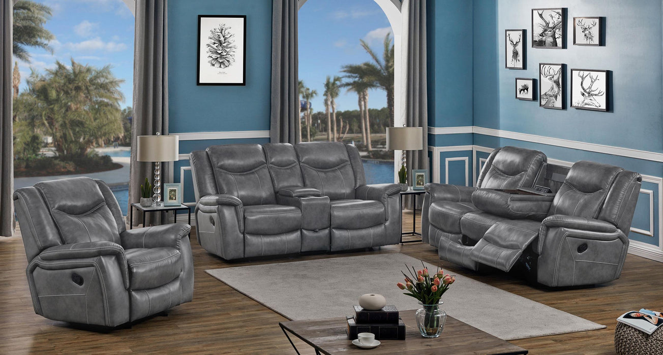 Conrad 3-piece Living Room Set Grey - Furniture Stars (Chicago, IL)