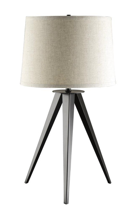 Sabat Tripod Base Table Lamp Black and Light Grey - Furniture Stars (Chicago, IL)