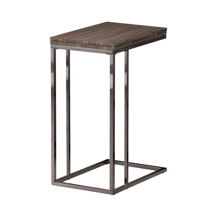 Pedro Expandable Top Accent Table Weathered Grey and Black - Furniture Stars (Chicago, IL)