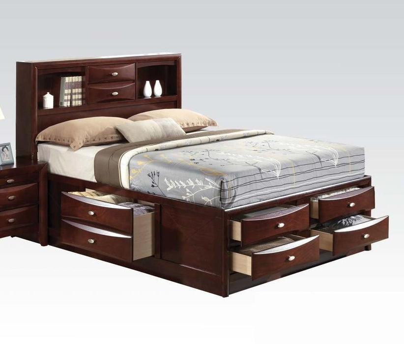 Acme Ireland Queen Storage Bed in Brown 21600Q - Furniture Stars (Chicago, IL)