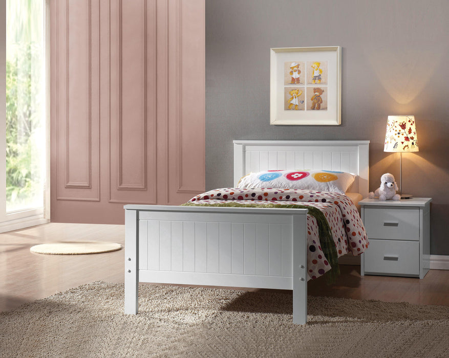 Bungalow White Twin Bed - Furniture Stars (Chicago, IL)