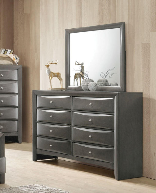 Ireland Gray Oak Mirror - Furniture Stars (Chicago, IL)