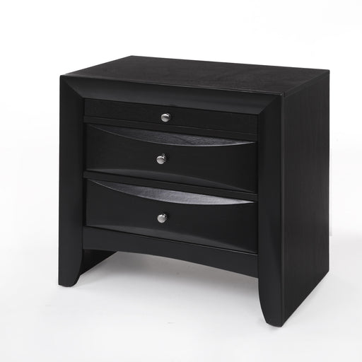Ireland Black Nightstand - Furniture Stars (Chicago, IL)