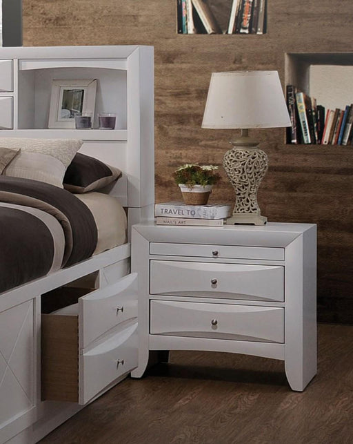 Ireland White Nightstand - Furniture Stars (Chicago, IL)