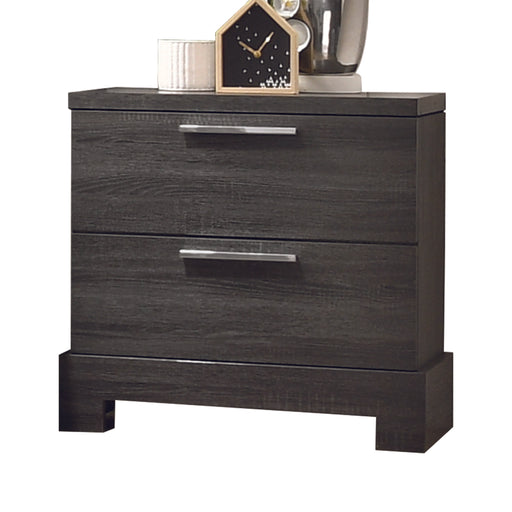 Lantha Gray Oak Nightstand - Furniture Stars (Chicago, IL)
