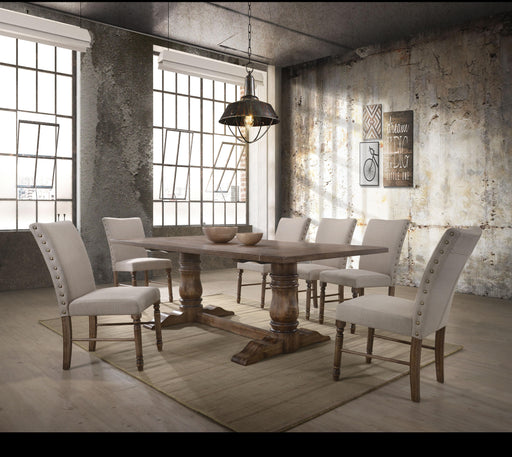Leventis Weathered Oak Dining Table - Furniture Stars (Chicago, IL)
