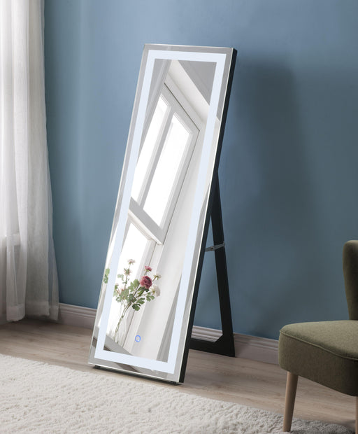 Nyoka Mirrored Floor Mirror (LED) - Furniture Stars (Chicago, IL)