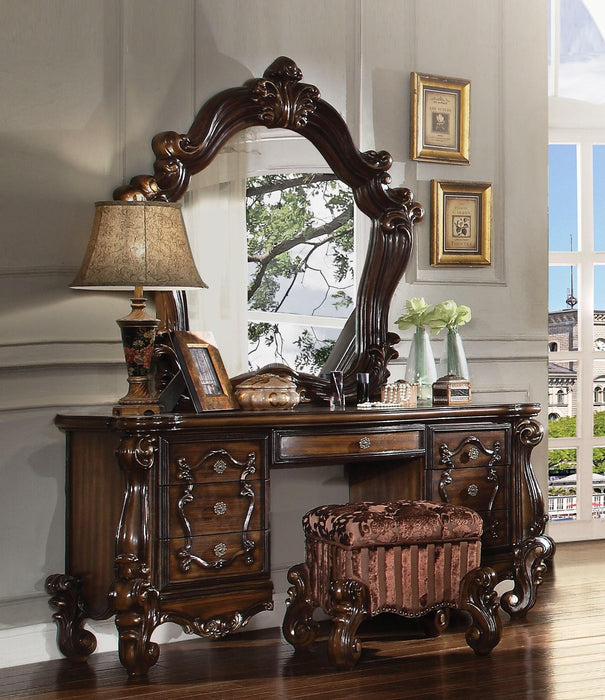 Versailles Cherry Oak Vanity Desk - Furniture Stars (Chicago, IL)