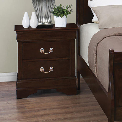 Louis Philippe 2-drawer Nightstand Cappuccino - Furniture Stars (Chicago, IL)
