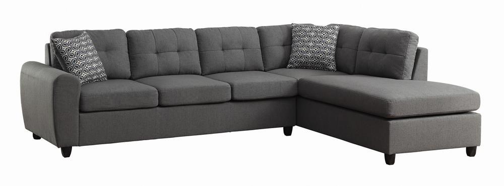 Stonenesse Tufted Sectional Grey - Furniture Stars (Chicago, IL)
