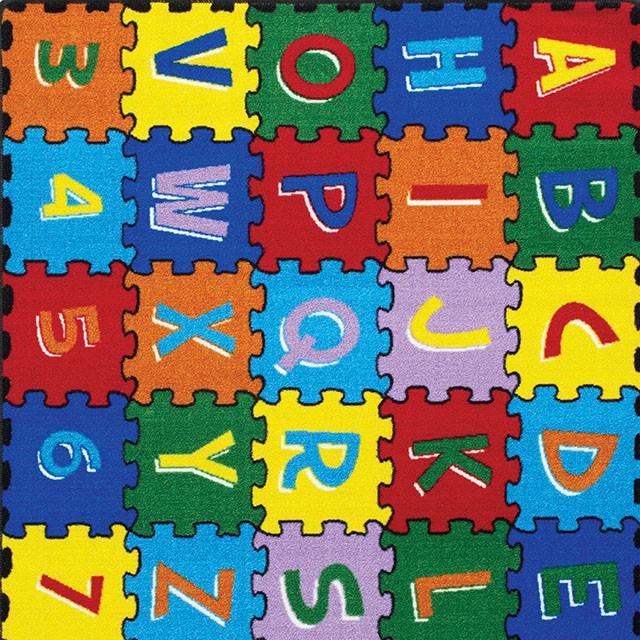 Abbey Alphabet/Multi 4' 9" X 6' 9" Area Rug - Furniture Stars (Chicago, IL)
