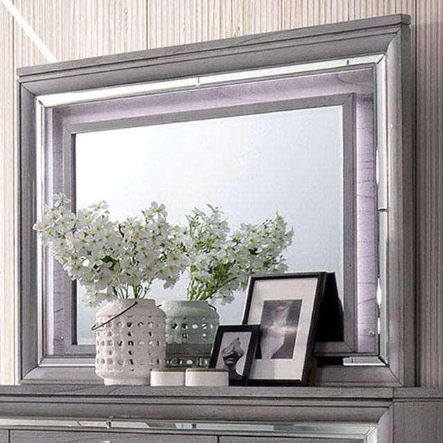 Alanis Light Gray Mirror - Furniture Stars (Chicago, IL)