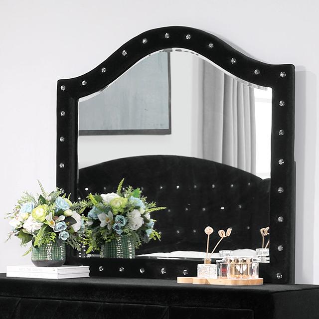 ZOHAR Mirror, Black - Furniture Stars (Chicago, IL)