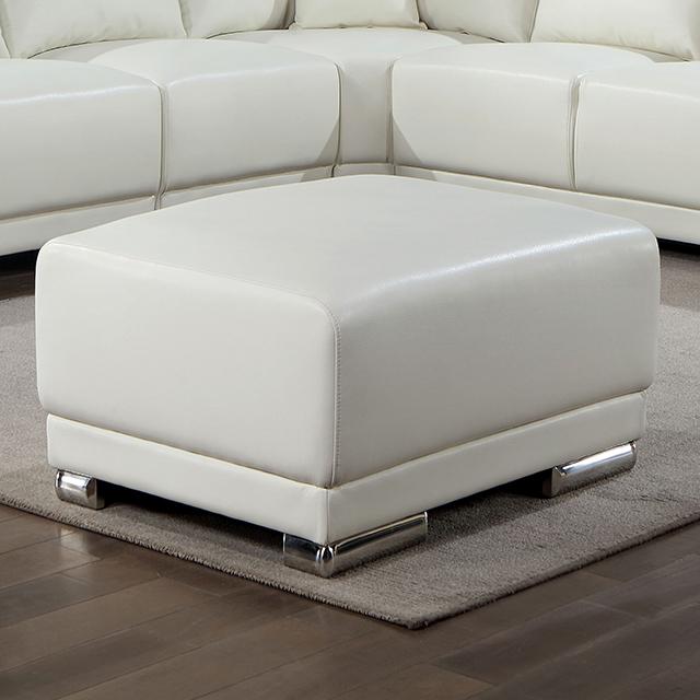 ALTHEA Ottoman, White - Furniture Stars (Chicago, IL)