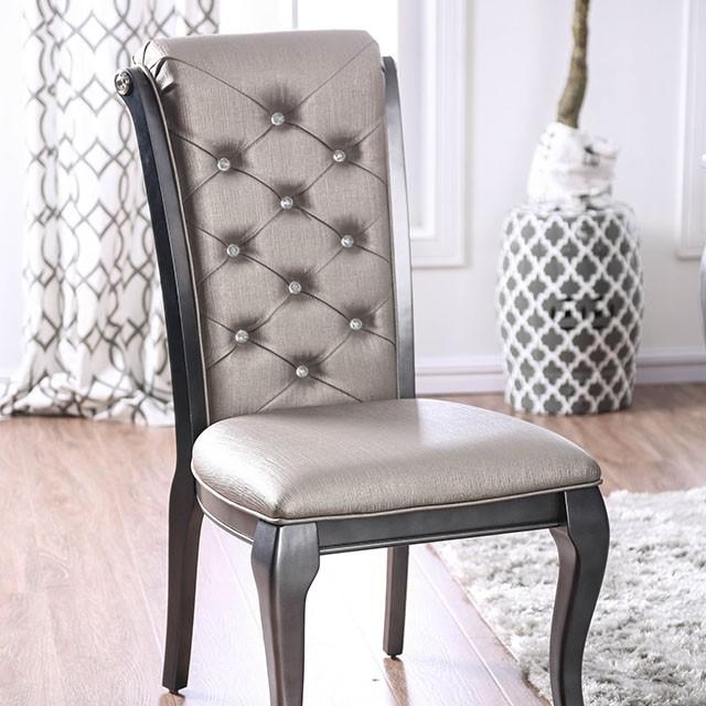 Amina Gray Side Chair (2/CTN) - Furniture Stars (Chicago, IL)