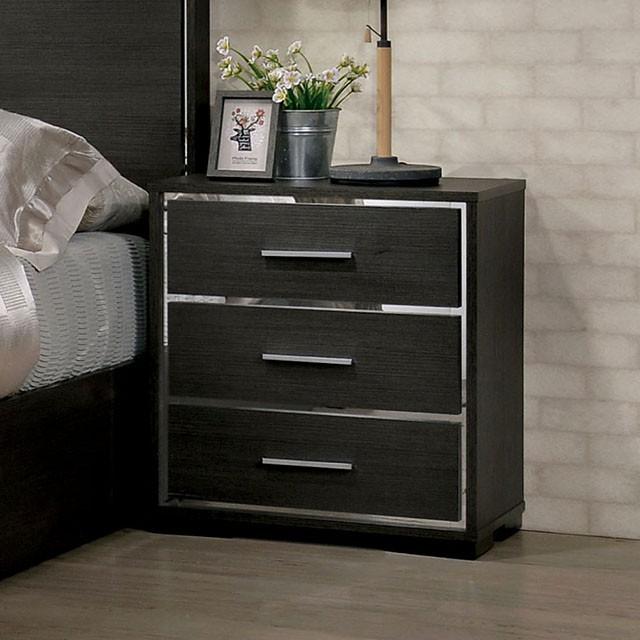 Camryn Warm Gray Night Stand - Furniture Stars (Chicago, IL)