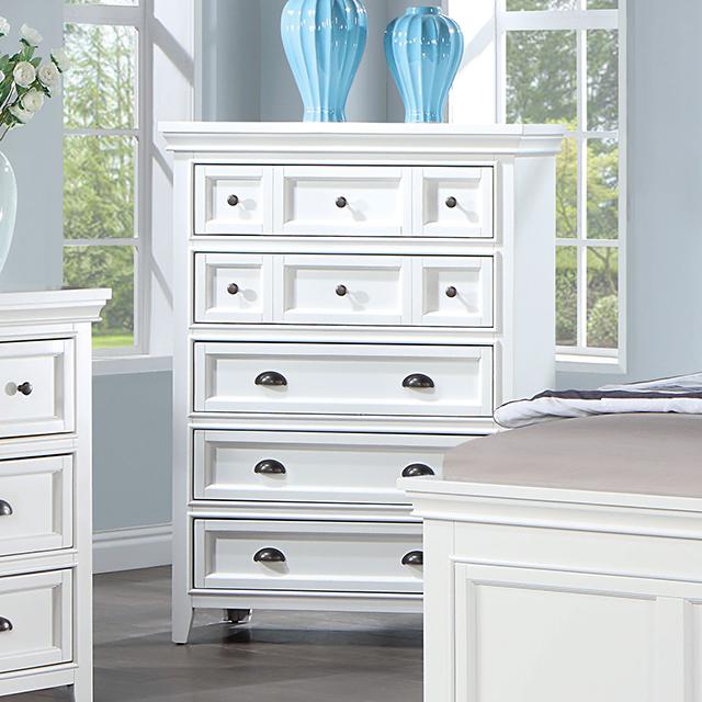 CASTILE Chest, White - Furniture Stars (Chicago, IL)