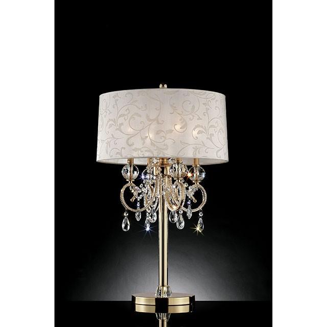 Deborah Gold 33"H Gold Table Lamp - Furniture Stars (Chicago, IL)