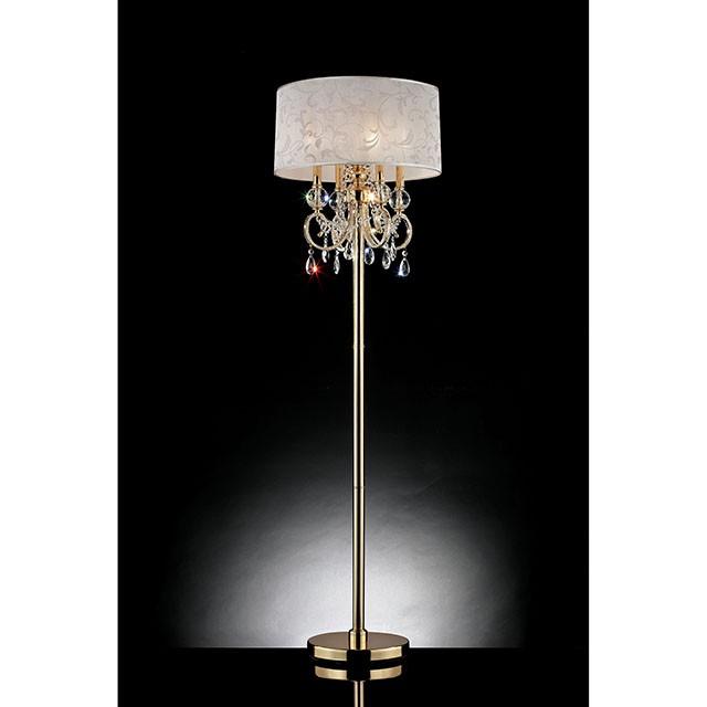 Deborah Gold 63"H Gold Floor Lamp - Furniture Stars (Chicago, IL)