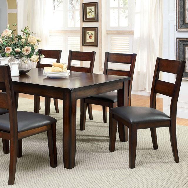 DICKINSON I Dark Cherry Dining Table w/ 18" Leaf - Furniture Stars (Chicago, IL)
