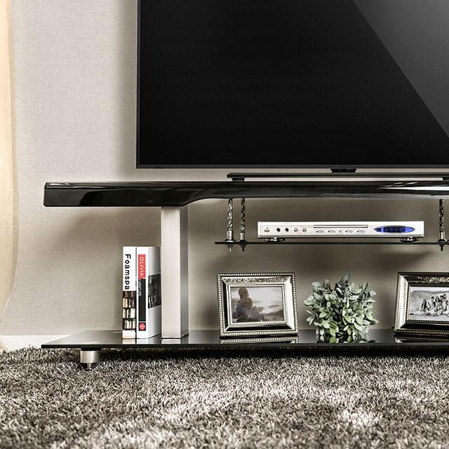 Dietrich Black 60" TV Console - Furniture Stars (Chicago, IL)