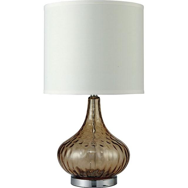 Donna Amber 15"H Glass Amber Table Lamp - Furniture Stars (Chicago, IL)