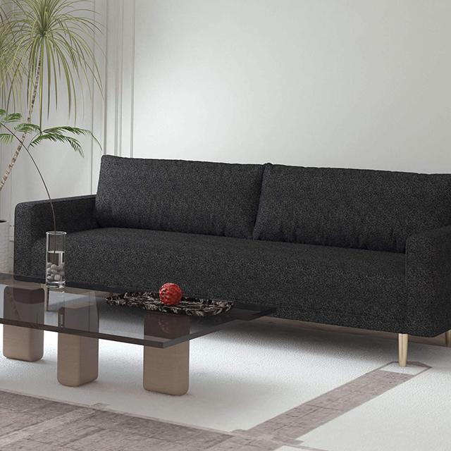 ELVERUM Sofa, Black - Furniture Stars (Chicago, IL)