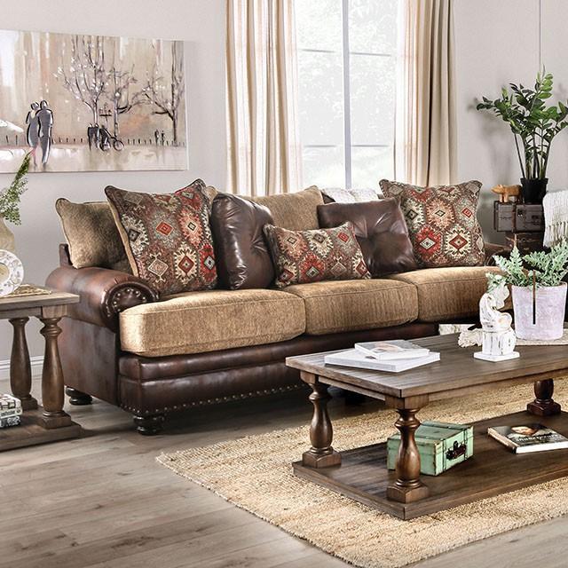 Fletcher Brown/Tan Sofa - Furniture Stars (Chicago, IL)