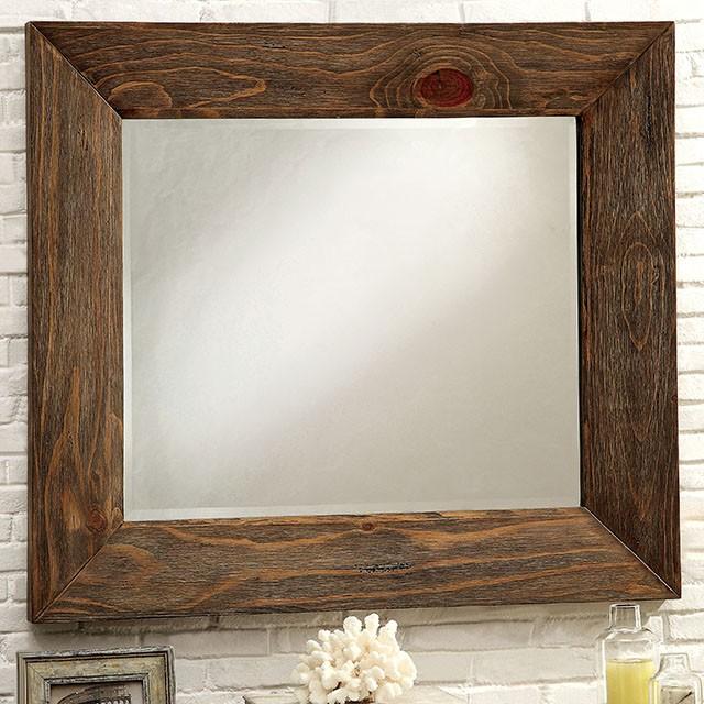 COIMBRA Rustic Natural Tone Mirror - Furniture Stars (Chicago, IL)