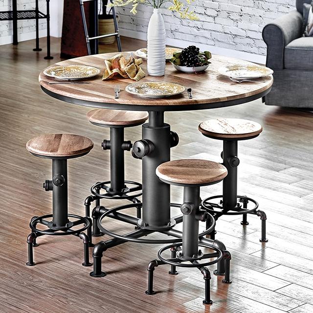 Foskey Antique Black Dining Table - Furniture Stars (Chicago, IL)