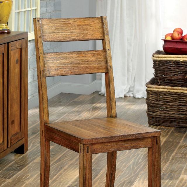 FRONTIER Dark Oak Side Chair (2/CTN) - Furniture Stars (Chicago, IL)
