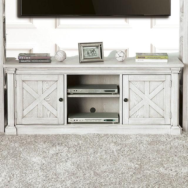 Georgia Antique White 60" TV Stand - Furniture Stars (Chicago, IL)