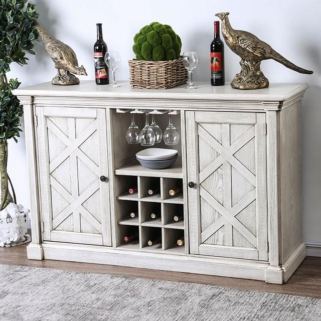 Georgia Antique White/Gray Server - Furniture Stars (Chicago, IL)