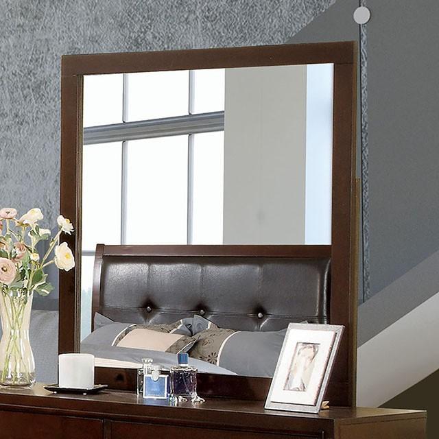 Gerico II Brown Cherry Mirror - Furniture Stars (Chicago, IL)