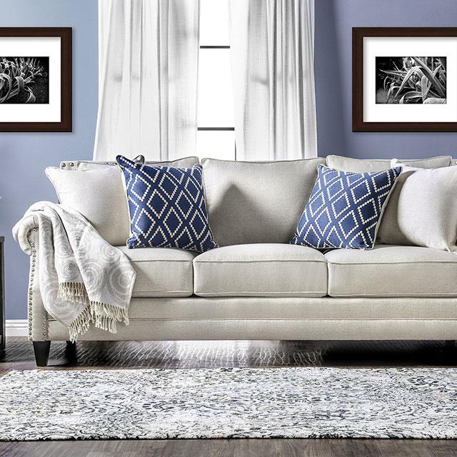 Giovanni Beige/Blue Sofa - Furniture Stars (Chicago, IL)