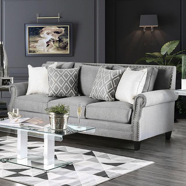 Giovanni Gray Sofa - Furniture Stars (Chicago, IL)