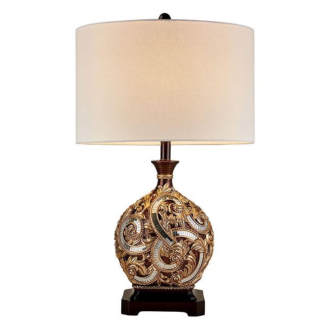 Guadalupe Gold/Brown 29.5"H Golden Brown Table Lamp - Furniture Stars (Chicago, IL)
