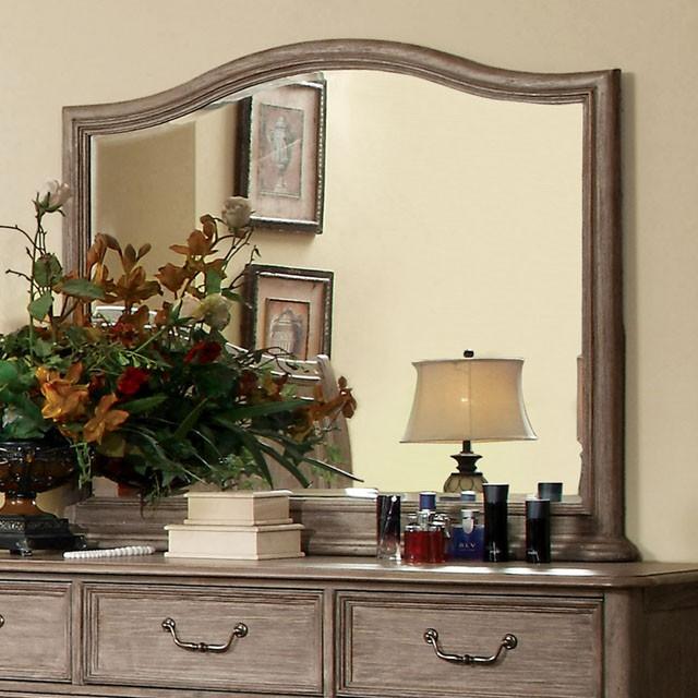 BELGRADE I Rustic Natural Tone Mirror - Furniture Stars (Chicago, IL)