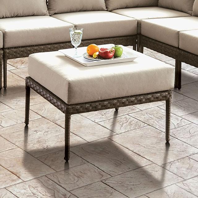ALEISHA Patio Ottoman - Furniture Stars (Chicago, IL)