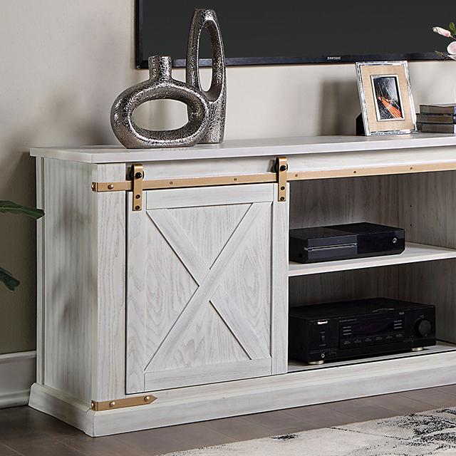 BORREGO TV Stand, Antique White - Furniture Stars (Chicago, IL)