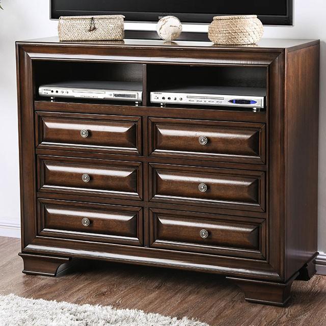 Brandt Brown Cherry Media Chest - Furniture Stars (Chicago, IL)