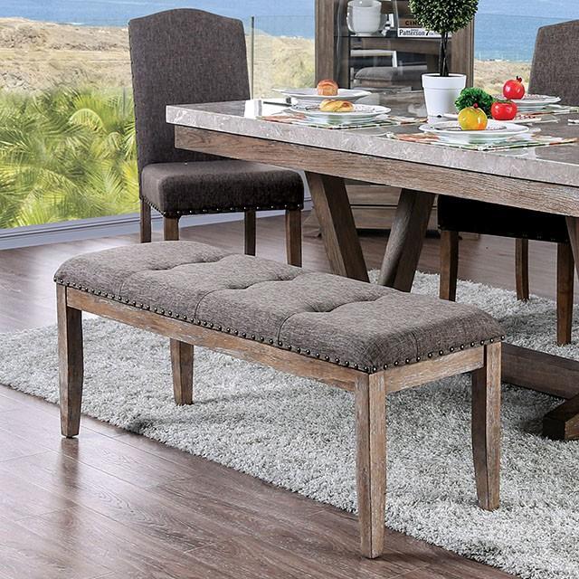 Bridgen Natural/Brown Bench - Furniture Stars (Chicago, IL)