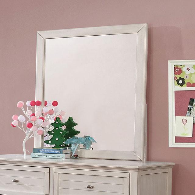 Brogan Antique White Mirror - Furniture Stars (Chicago, IL)