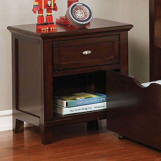 Brogan Brown Cherry Night Stand - Furniture Stars (Chicago, IL)